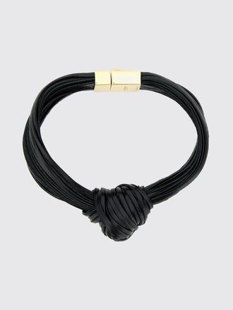 Bottega Veneta Bracciale Knot Bottega Veneta in pelle multifilo ed argento