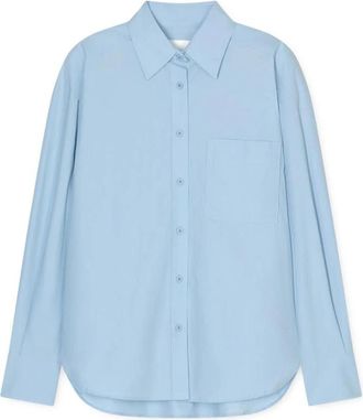 Closed Overhemden, Dames, Blauw, M, Shirts