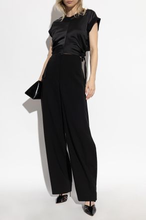 Sportmax High-waisted Trousers, Womens, Black