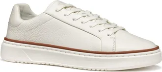 Geox Zackerty White Low-Top Leather Sneakers