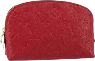 Louis Vuitton Pre-owned Accessories, female, Red, Size: ONE SIZE Pre-owned Vintage Leather Bag