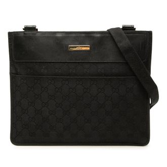 Gucci Pre-owned Gucci GG Canvas and Calfskin Crossbody Ladies K5F78B0U1E3EWX09