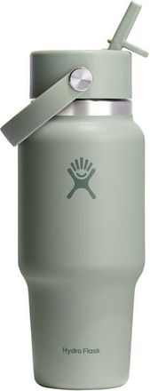 Hydro Flask 24-Ounce Wide Mouth Travel Bottle with Flex Straw Cap in Agave at Nordstrom