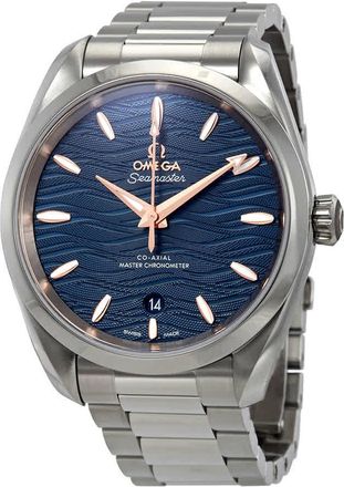 Omega Seamaster Aqua Terra Co-Axial Master Chronometer Automatic Blue Dial Mens Watch 220.10.38.20.03.002