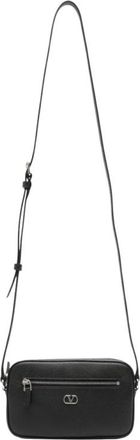 Valentino Garavani VLogo Signature Crossbody Tas - Heren - Schoudertassen - Zwart - ONE Size - Leer - Tassen