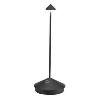 Zafferano l&aacute;mpara de mesa led negra ip54 2200-3000k