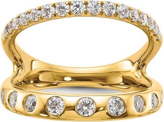 Diamond2Deal 14k Gold Lab Grown Diamond Wedding Band Ring 3/4Ct Clarity- VS Color- D-E