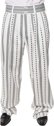 Dolce & Gabbana White Straight Formal Dress Mens Pants