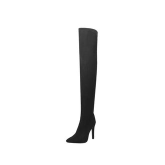 Generic Womens Stretch Thigh High Boots Elastic Slim Over The Knee Boots High Heels Long