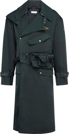 Martine Rose pocket belted coat - Green