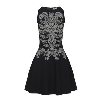Alexander McQueen Alexander McQueen, Short Dresses, female, Multicolor, Size: XS Viscose Mini Dress