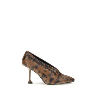 Proenza Schouler Brown Calf Leather Bos Taurus High Heel Womens Pumps