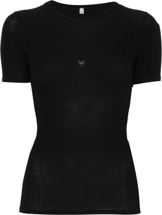 BASERANGE T-shirt Heart - Nero