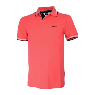 HUGO BOSS Tops, Heren, Rood, S, Katoen, Paul Polo