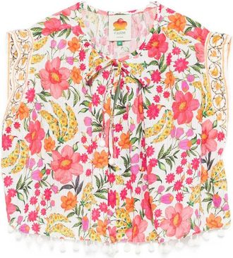 Farm Rio Camicie Bianco, Rosa-Donna