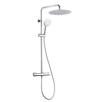 Adema Sparkle regendoucheset met thermostaat hoofddouche 30cm handdouche 3 standen chroom