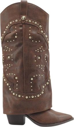 Steve Madden Stagecoach Leather Boot - - Shoes - Donna - Marrone - 37 1/2 EU