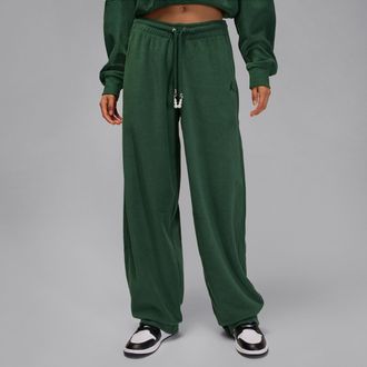 Nike Jordan Womens Jordan Flight Fleece Pants in Green | HV0329-323