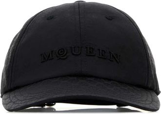 Alexander McQueen Alexander Mcqueen Black Nylon Baseball Cap