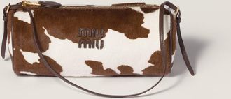 Miu Miu Printed leather pouch