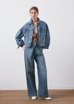 Mango Giubbotto denim tasche blu medio - Donna - XS - MANGO