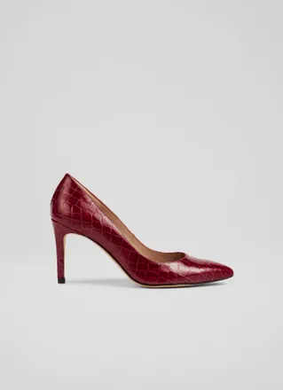 L.k. Bennett Womens Floret Closed Courts, Red - Size UK 2