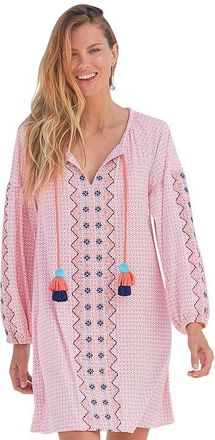 Cabana Life St. Barts Coverluxe Tassel Tunic Cover-Up Womens Swimwear : LG, Nylon/Spandex