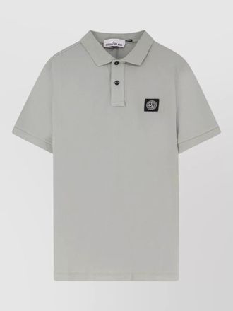 Stone Island cotton short-sleeve polo shirt