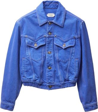 Versace Cotton Trucker Jacket - Dames - Spijkerjassen - Blauw - XS - Katoen - Jassen