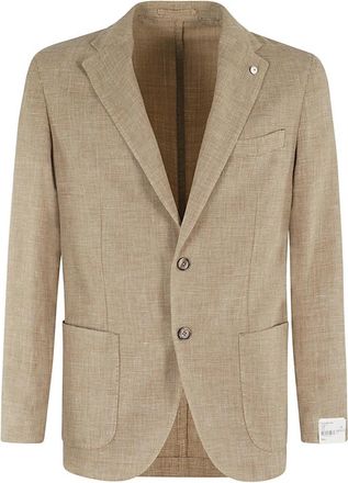 L.B.M. 1911 Stijlvolle Herenjas - Heren - Blazers - Bruin - M - Wol - Jassen