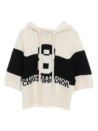 Dior Felpa con cappuccio e maniche corte - Toni neutri