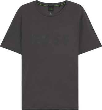 Boss Green by Hugo Boss Tee Logo Future - Heren - T-shirts - Grijs - XL - Katoen - Tops