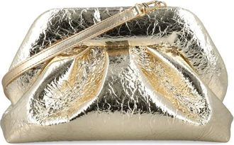 Themoirè Clutch Tia con pieghe - Giallo