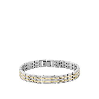 BOSS Two-tone cuff with multi-link design