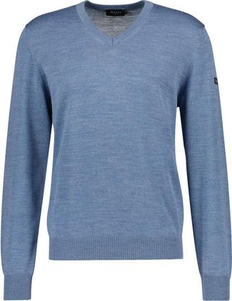 Maerz V-hals gebreid - Heren - Truien - Blauw - Maat: 2XL