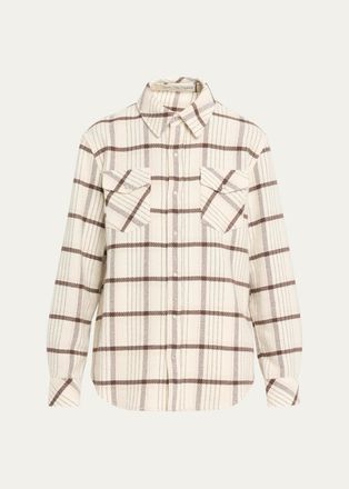 God's True Cashmere Expedition Plaid Cashmere Shirt