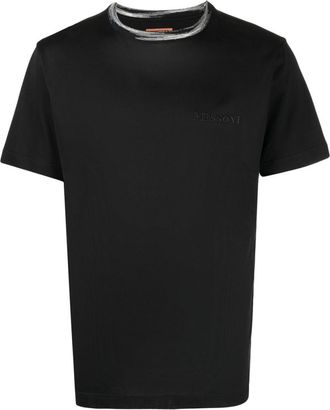 Missoni Black Embroidered Logo T-Shirt