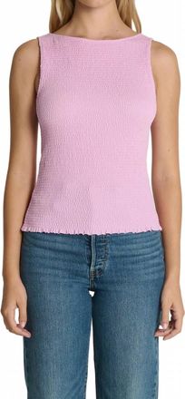 Nation Ltd Kimmy Smocked Tank Top In Lilac