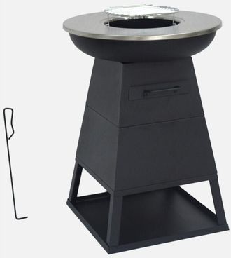 Sweeek Brasero Barbacoa Con Espacio De Almacenamiento, &Oslash;60cm