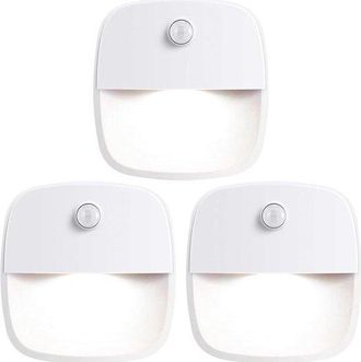OEM Luz Interior Mejorada Con Sensor De Movimiento, Luz Nocturna Led Inal&aacute;mbrica Autoadhesiva Para Armario, Pasillo, Eficiencia Energ&eacute;tica (blanco