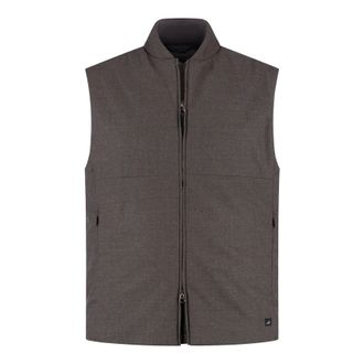 Wahts Mens Jackets, TargetGroup:Men, Vests Dark Brown Melange / XXL