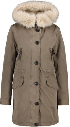 BLONDE No.8 Aspen 316 Parka - Dames - Parka Jassen - Beige - L - Katoen - Jassen