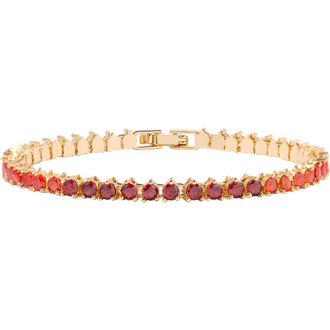 Brook & York Isabella Birthstone Tennis Bracelet in Gold-Jan at Nordstrom