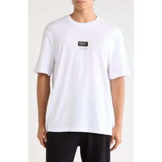 DKNY Uniform Logo Cotton T-Shirt in White at Nordstrom Rack, Size X-Large
