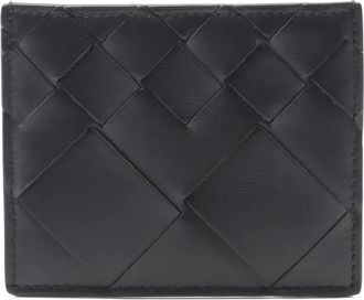 Bottega Veneta 20s Intrecciato leather card holder - Black