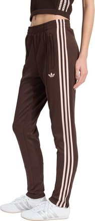 adidas Originals SST 3-Stripe Classic Track Pants in Aurora Coffee/Sandy Pink/ at Nordstrom, Size Xx-Small