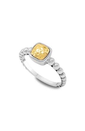 Samuel B. Square Cut Bubble Band Ring in Silver And Gold at Nordstrom Rack, Size 10