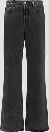Alexander McQueen Alexander Mcqueen Mens Grey Denim Jeans - Dark Grey Cotton - Size EU 46 (Mens)