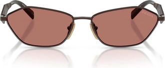 Prada Sunglasses Prd50 S 22 J80 W Satin Cigar/Bordeaux Women
