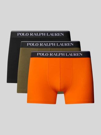Ralph Lauren Trunks mit elastischem Logo-Bund im 3er-Pack in Oliv, Größe L